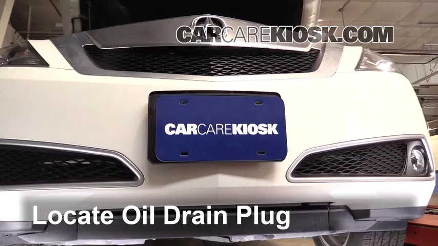 2010 Acura ZDX 3.7L V6 Huile Changer l'huile et le filtre à huile